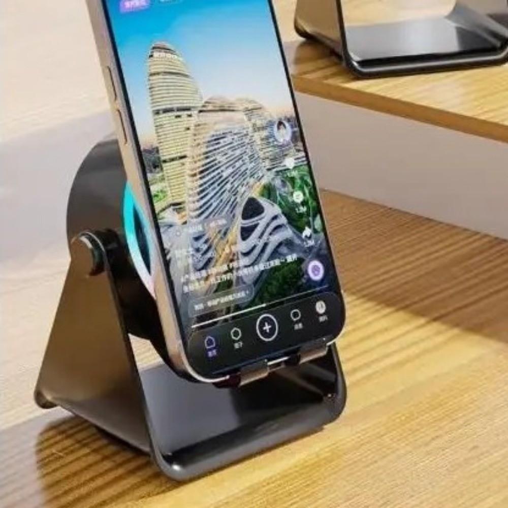 360 Rotation Wireless Induction Audio Magnetic Magnetic Bluetooth Speaker  Tablet Bracket