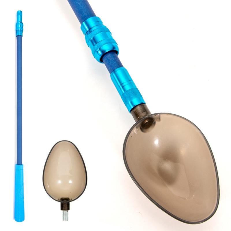 Fishing Bait Throwing Spoons Nesting Device Retractable Can Fish Bait Casting Scoop Long Throw Fixed Point Fishing Gear