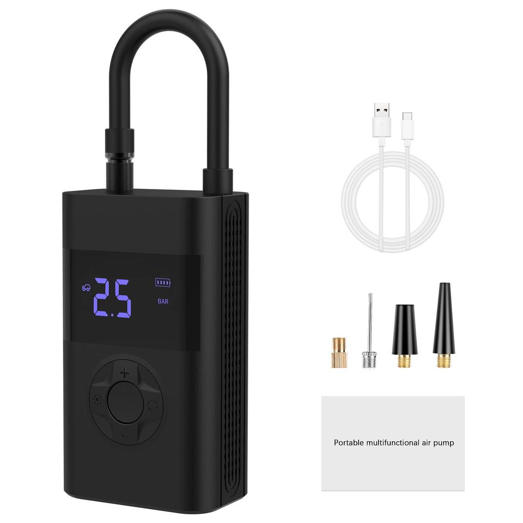 25-Cylinder Fast & Intelligent Mini Air Pump for Vehicles, Motorcycles, and Bicycles