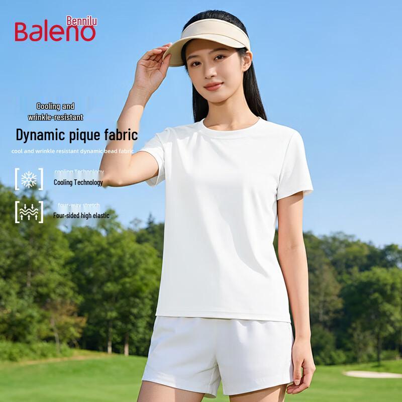

Baleno Women s Cooling Pique Short Sleeve T-Shirt M