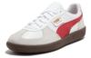 Puma Palermo Leather Puma White Vapor Gray Club Red