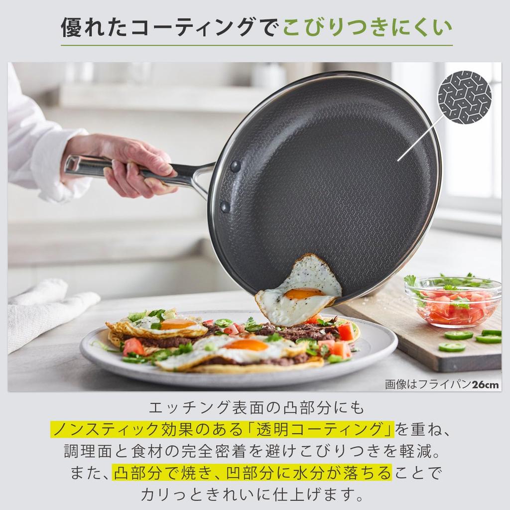GreenPan 26cm Frying Induction Gas Compatible Ceramic Etched Dishwasher Pan, & [APEX], Coating, PFAS-Free, Texture, Safe, CC010629-104