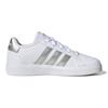 Adidas Grand Court 2.0 Big Kid 'White Matte Silver' Sneakers GW6506