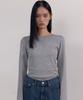 38COMEONCOMMON Symbol Slim Long Sleeve T-Shirts (Melange Gray)