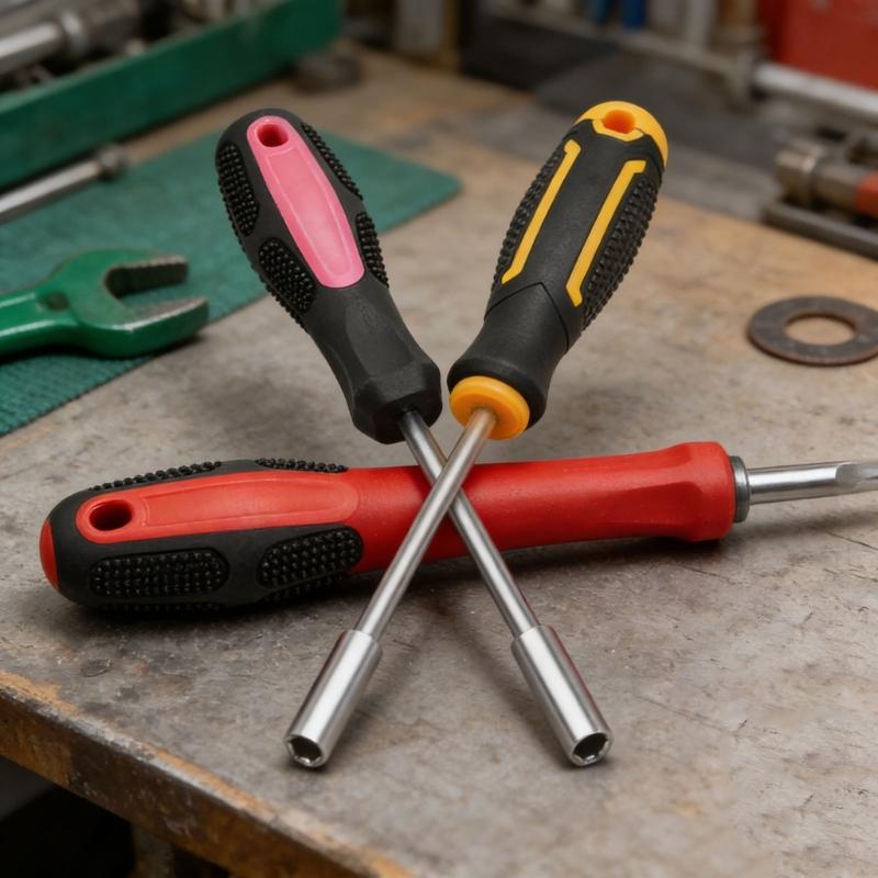 2Pcs/set Screwdriver Handle Hexagonal Screwdriver Handle Multifunctional Bit Holder Comfortable Handle Repair