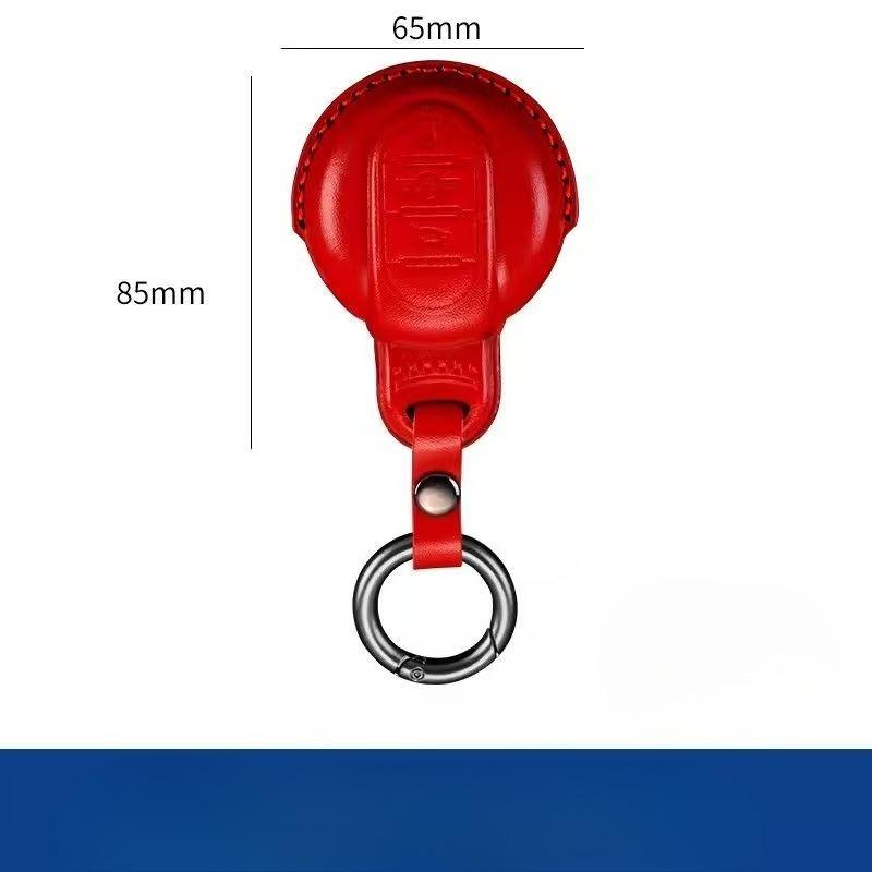 Leather Key Pouch For Mini Car Key Cover And Mini Cooper Key Shell F54 F55 F56 F60 Chain