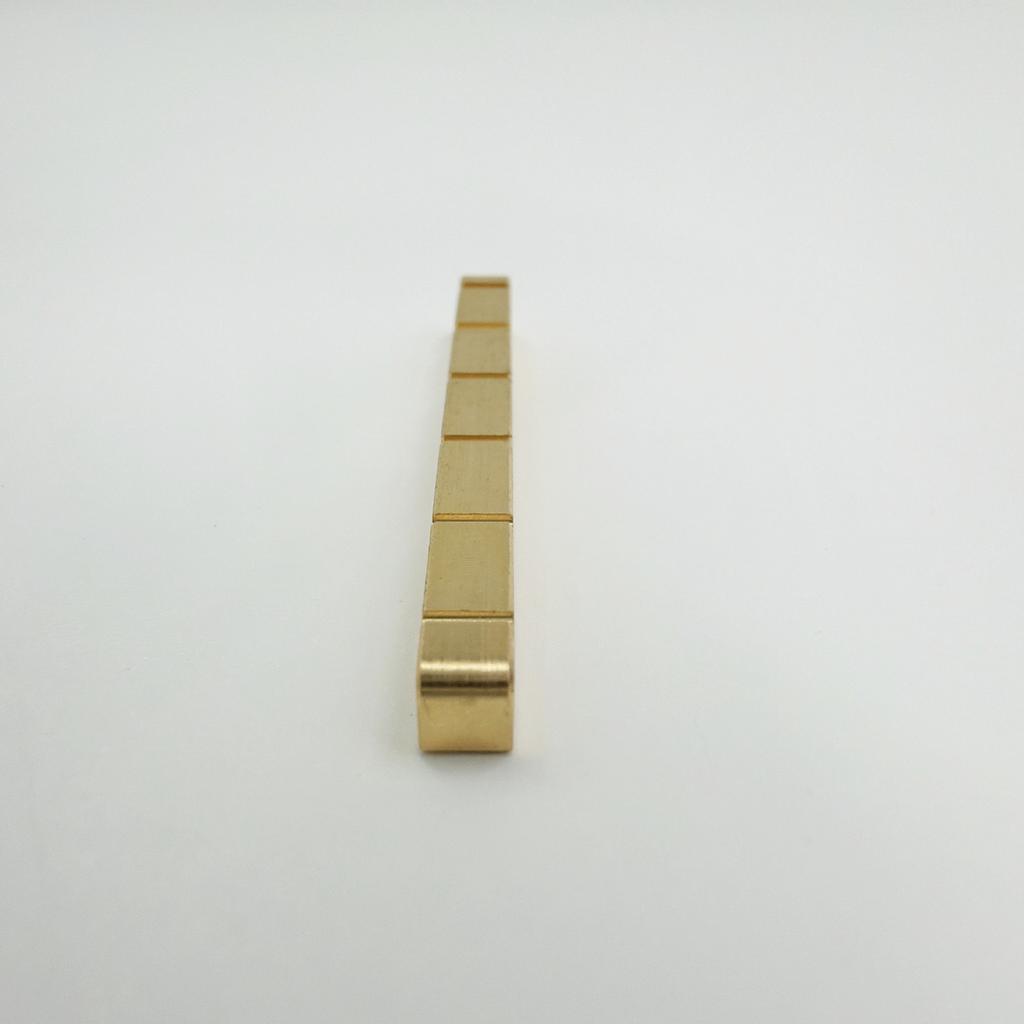 ST 6-Saiten E-Gitarre Messing-Sattel Massiver Reinkupfer E-Gitarren-Sattel Brücke: 42 mm/43 mm lang