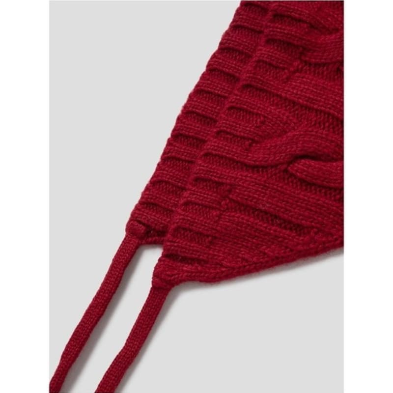 8SECONDS Cable Triangle Bonnet Muffler Red (195984WY16)