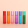 3Pcs Essential Oil Roll On Bottle Multicolour Empty Perfume Bottles Glass Containers Skincare Product Container
