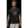 Jordan Logo Print Crew Neck Short Sleeve T-Shirt Men Tops Black DX9602-010