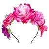 Plastic Rose Flower Crown Ghost Claw Floral Hair Hoop Fashion Party Headpiece  Hair Accessories