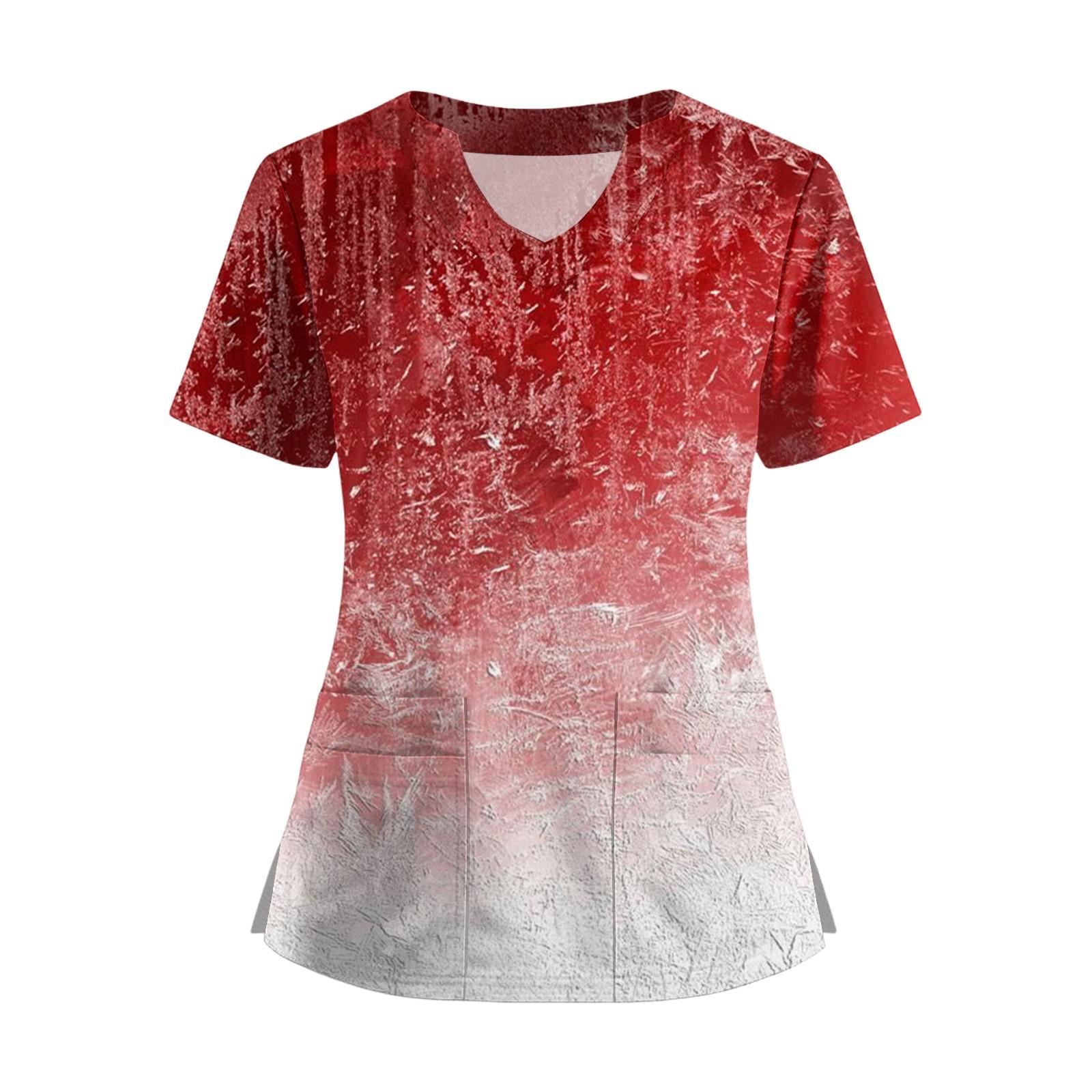 

Женская футболка с коротким рукавом, однотонная, с V-образным вырезом, на пуговицах сбоку, с разрезом S