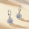 Sunflower Design White Gold Plated Earrings for Women