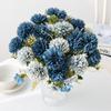 Chrysanthemum Silk Bouquet - Autumn Colors for Home or Wedding Decor