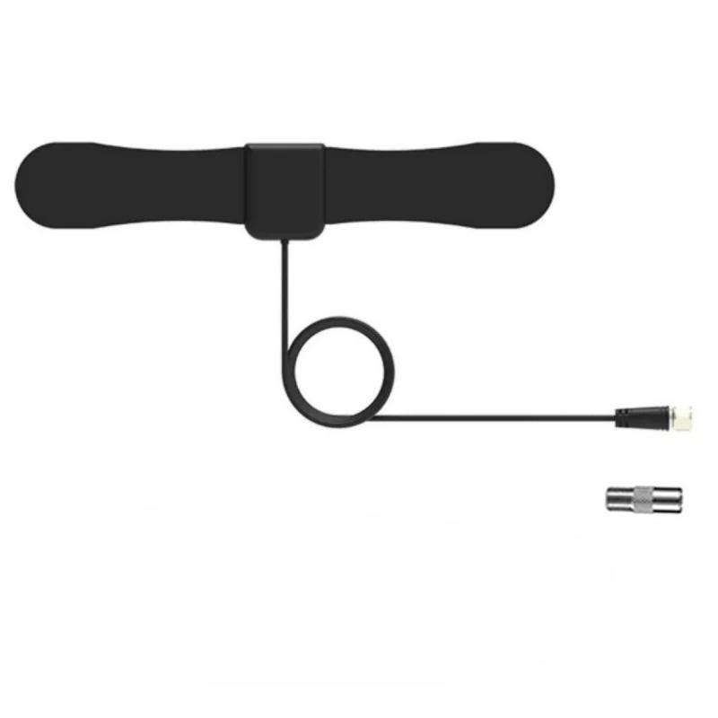 

ТВ Антена Цифрова Антена для Смарт ТВ 4K 1080p HD Цифрова VHF UHF Всі Телевізори для Місцевих Каналів, Розумний Перемикач Підсилювач Сигналу чорний