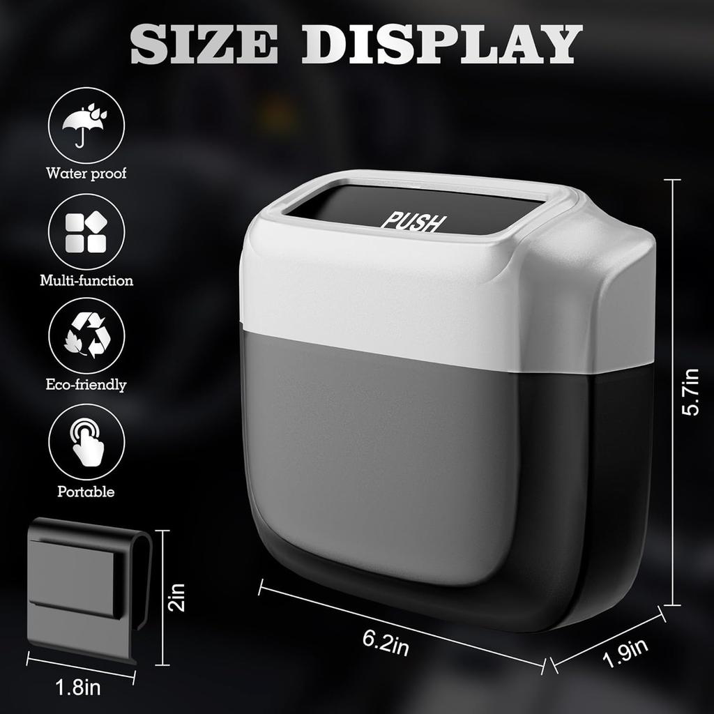 ZUKIDA Car Trash Can, Car Storage Case, Car Trash Can