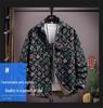 Men's Plus Size Retro Floral Long Sleeve Lightweight Jacket