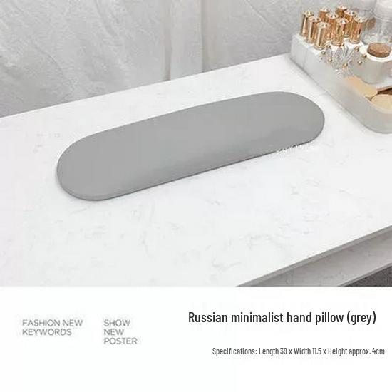 Faltbares U-förmiges Leder-Handauflagekissen für Russische Maniküre - Schreibtischzubehör für Nagelstudios