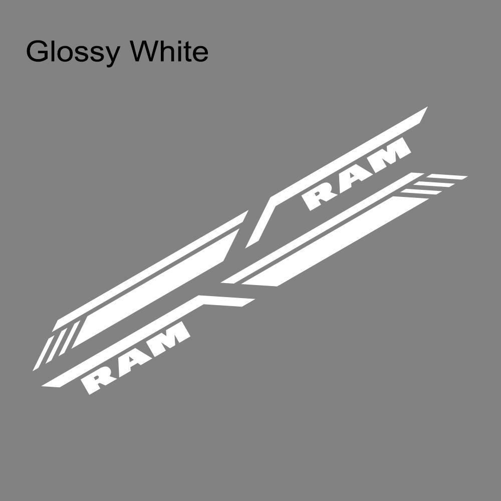 Pickup Bed Side Sticker For Dodge RAM 1500 2500 3500 Rebel TRX Car Stripes Style Decor Decal Truck Vinyl Cover Auto Accessories