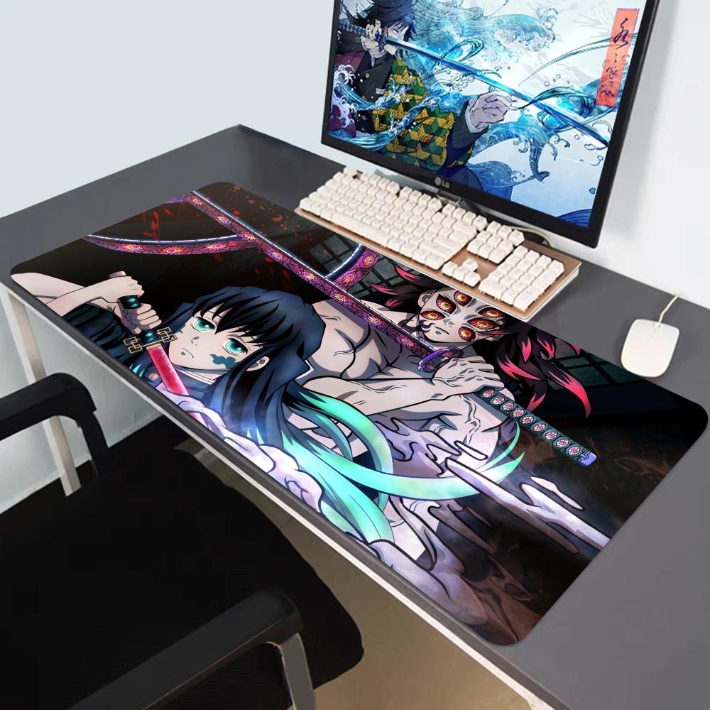 PC Red  White Anime Character Gaming Mouse Pad Waterproof Desk Mat for Gamers