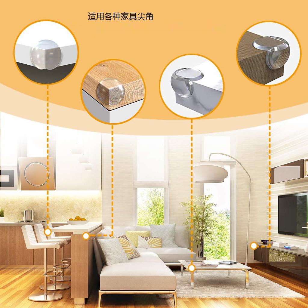Children Baby Safety Silicone Protector Table Corner Edge Protection Cover Soft Transparent Children Anticollision Edge Guards