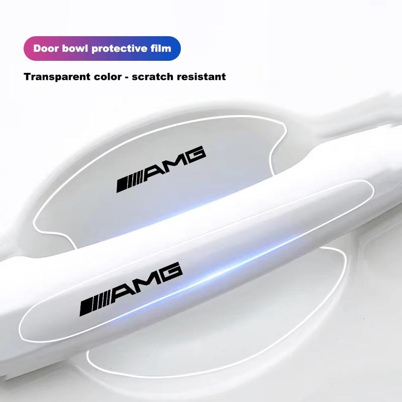 8Pcs Car Door Handle Protector Stickers Transparent Decals For Mercedes Benz AMG W223 W213 W206 W464 W247 W167 W166 W222 W205