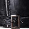 Fashion Men's Autumn Winter Casual Leather Zipper Long Sleeve Jacket Coat Tops