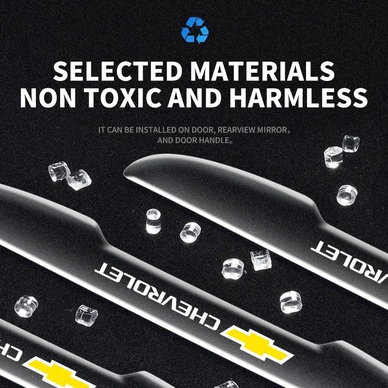 LXN1 4PCS Car Door Transparent Anti collision Protector Bar Stickers For Chevrolet Cruze Aveo Captiva Lacetti Accessories Car Styling