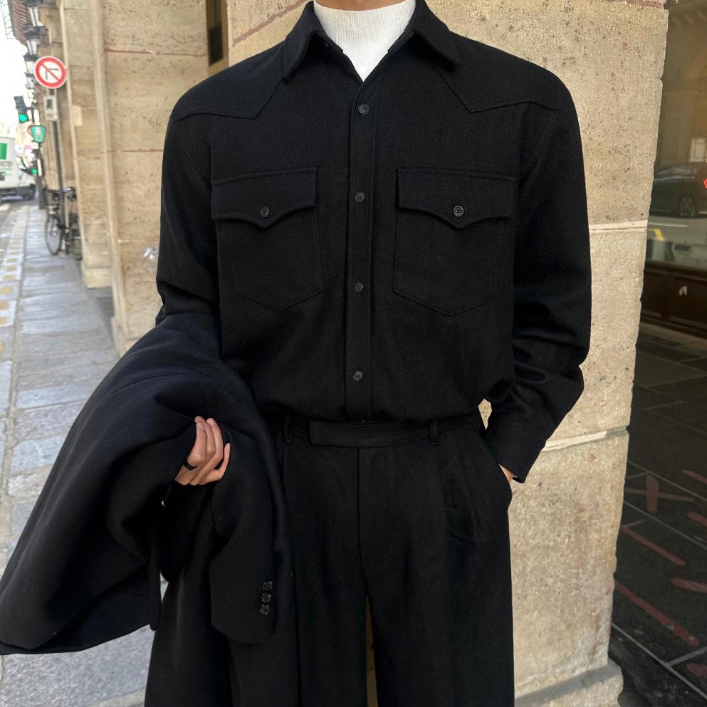 BJ Men s High Neck Lightweight Warm Knit Sweater - Korean Winter Style Large