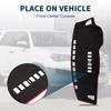 TUCKBOLD Dashboard Mat for Nissan Tiida C11 Car Dashboard Protective Interior Customization Parts Sun Flannel Black with Red Set (2005-2010), Cover,