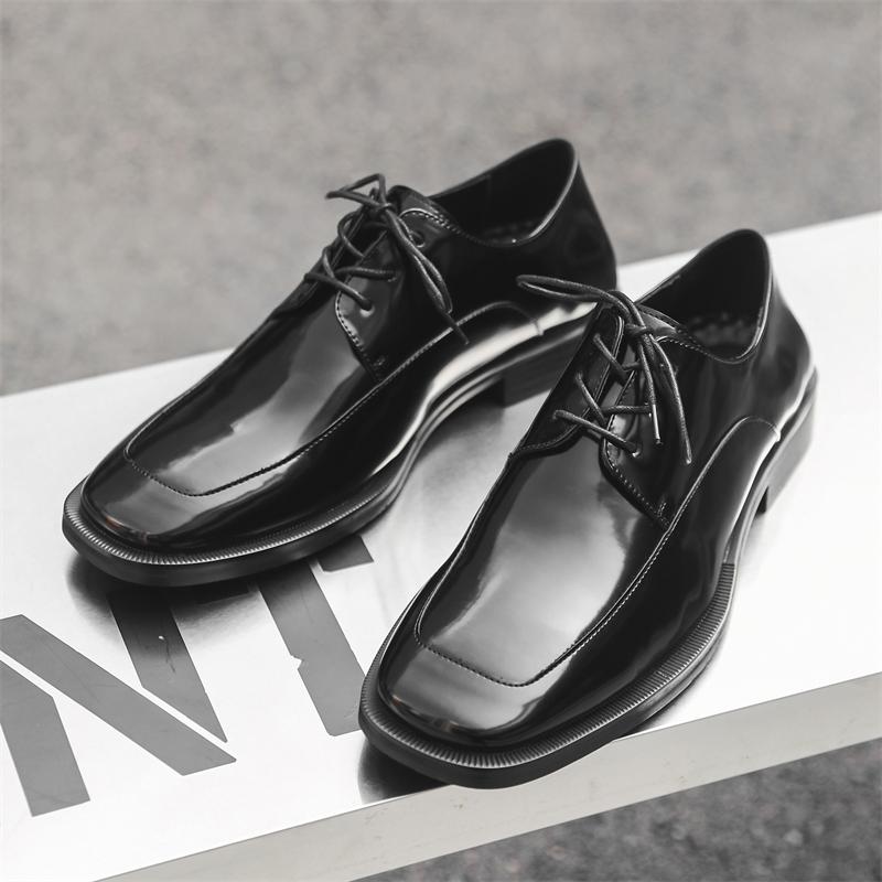 Mens Leather Shoes Luxury Crocodile Pattern Men Business Dress Shoes Casual Social Shoe Male Wedding Footwear