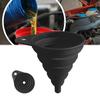 Funil de motor de carro universal silicone líquido funil lavadora fluido troca dobrável portátil óleo do motor automático gasolina troca funis