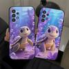 Cartoon turtle pattern black TPU soft phone case suitable for Samsung S26 S25 S24 S23 S22 S21 S20 and other models.