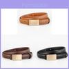 Classic Leather Belt For Women With Alloy Buckle Perfect For Jeans And Dresses