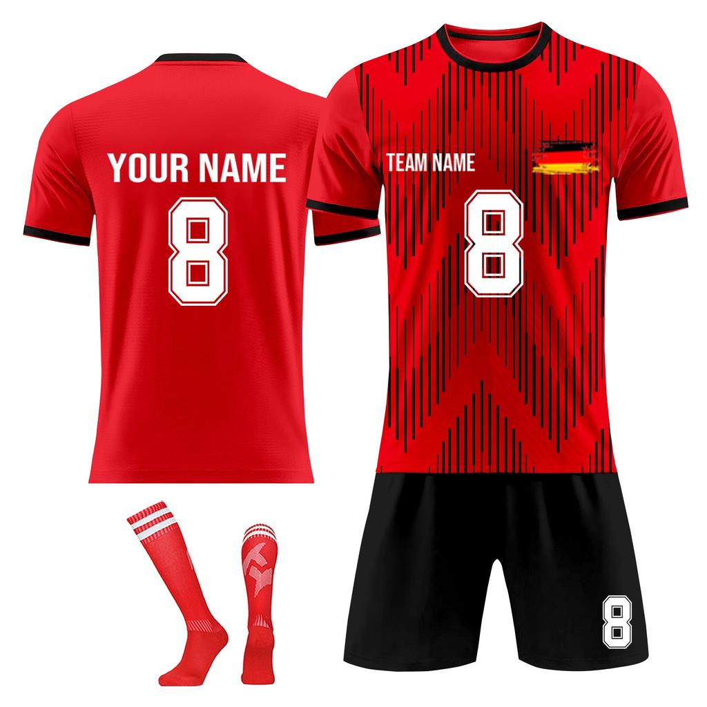 Personalised Shirts Kit Mens Girls With Name Number Custom Football Jerseys For Boys Training Suit