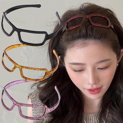 Sonnenbrillenrahmenform Haarreif Brille Haarband für Frauen Mädchen Süß Fixiertes Stirnband Haarschmuck Mode Haaraccessoires