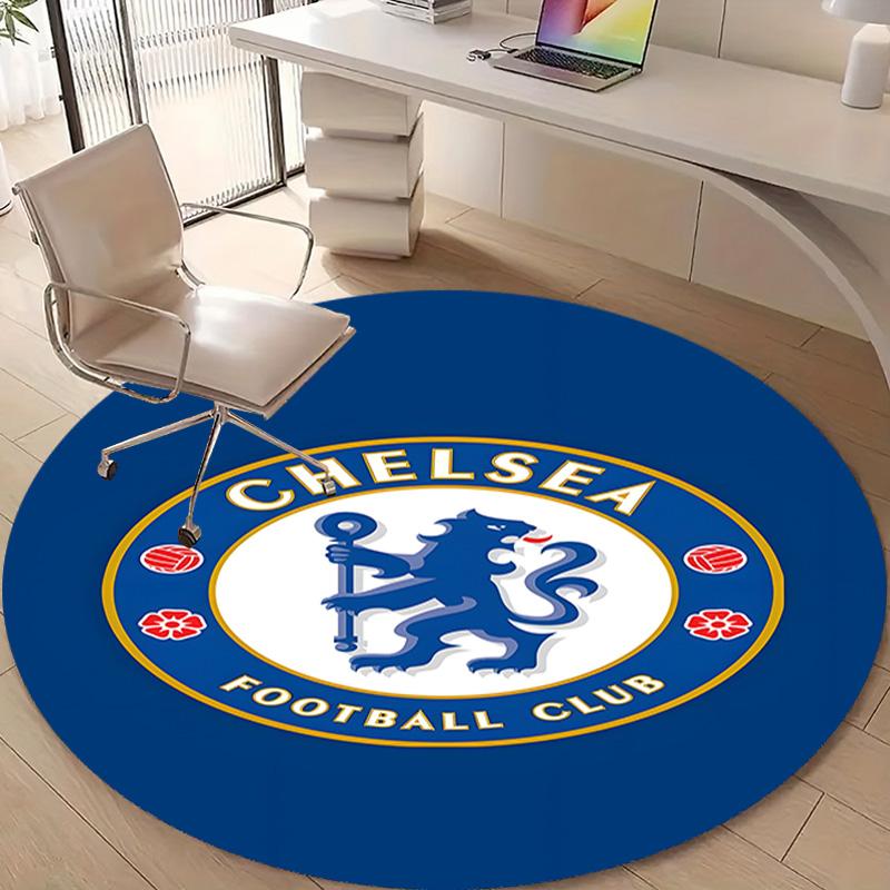 1pc Football Team (40) Design Printed Area Round Carpet for Bedroom Living Room Home Decor Rugs Mat Non Slip Mat Rug for Bedside