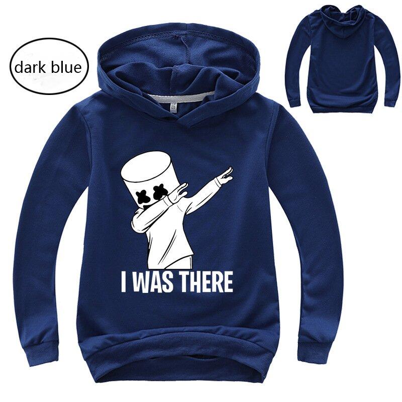 Neue Kinder Frühling Herbst 2 Teile Mode Dj Marshmellow Kinder Kapuzenpullover Pullover+Hosen Sets 3-13 Jahre Jungen und Mädchen Trainingsanzug Kleidung