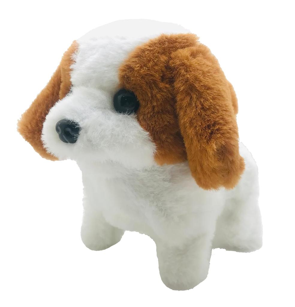 TKSK Tocotoko Wanchan Decoppy Moving Plush Toy Walks and Barks Battery Operated W150 x H140 x D90mm Ages 3 and Up TK-124
