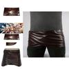 Dark Brown Game Role Playing Anime Character Imitation Mini Skirt Velcro Design