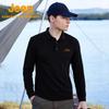 Jeep Men's Long Sleeve Polo T-Shirt