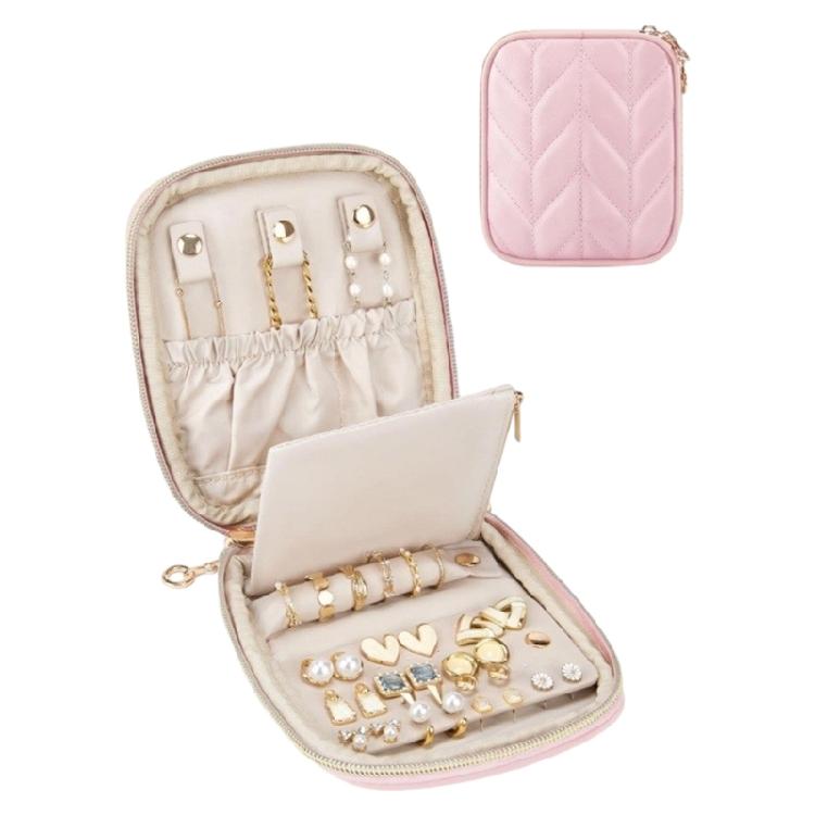 Leather Jewelry Storage Box Small Design with Closure Jewelry Displaying Organizers Perfect for Earrings Necklaces Rings