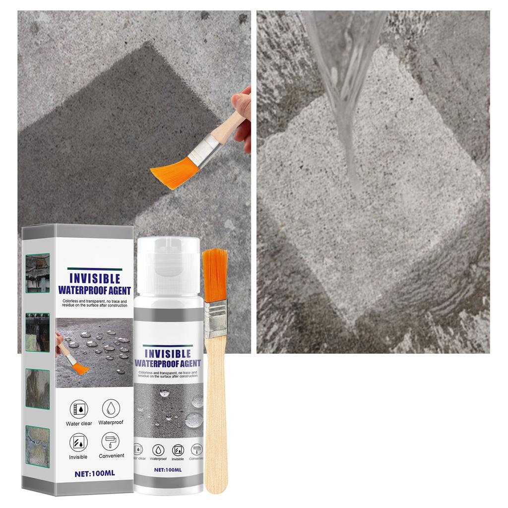 Invisible Waterproofing Agent Isolation Sealant Emulsion 30/100ml Long Lasting Agent for Bathrooms Walls Tiles Roof