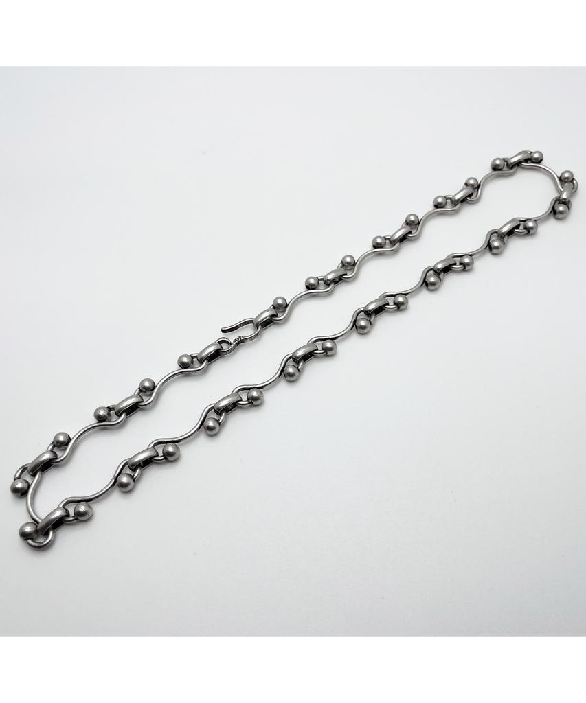 Sexto [Necklace][Surgical Steel] 383 Chain Necklace Vintage Silver