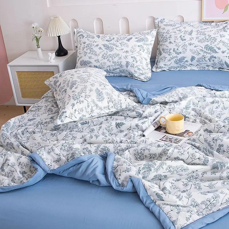 

Приятный к коже Летний Охлаждающий Набор Одеял или 1 шт. Одеяло Комфортное Дышащее Одеяло для Кондиционера Легкое Летнее Одеяло 145X200