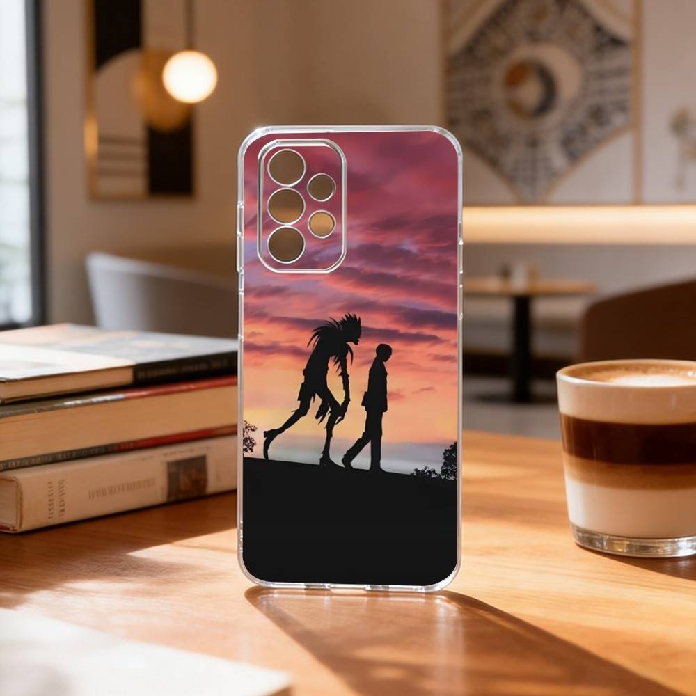 Death Note Kira Yagami Dunkles Anime Handyhülle Transparentes Silikon Weich Für Samsung S25,S24,S21,S22,S23,S30,Ultra,S20,Plus,Fe