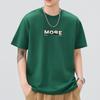 Mens Latest Summer Relaxed Fit Round Neck Short-sleeved T-shirt Thin Printed Short T-shirt