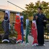 Traditional Carp Spray Windsock Cartoon Carp Wind Sock Flag Fish Flag Wind Chimes  Festival