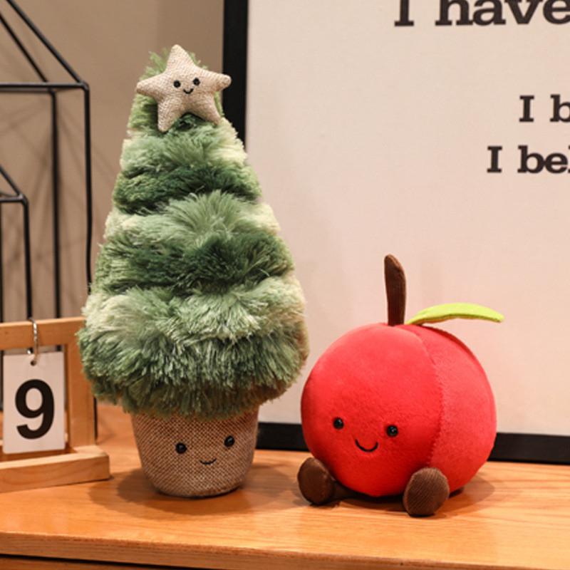 Christmas Tree Plush Toy With Pp Cotton Filling For Holiday Gift And Kids Play