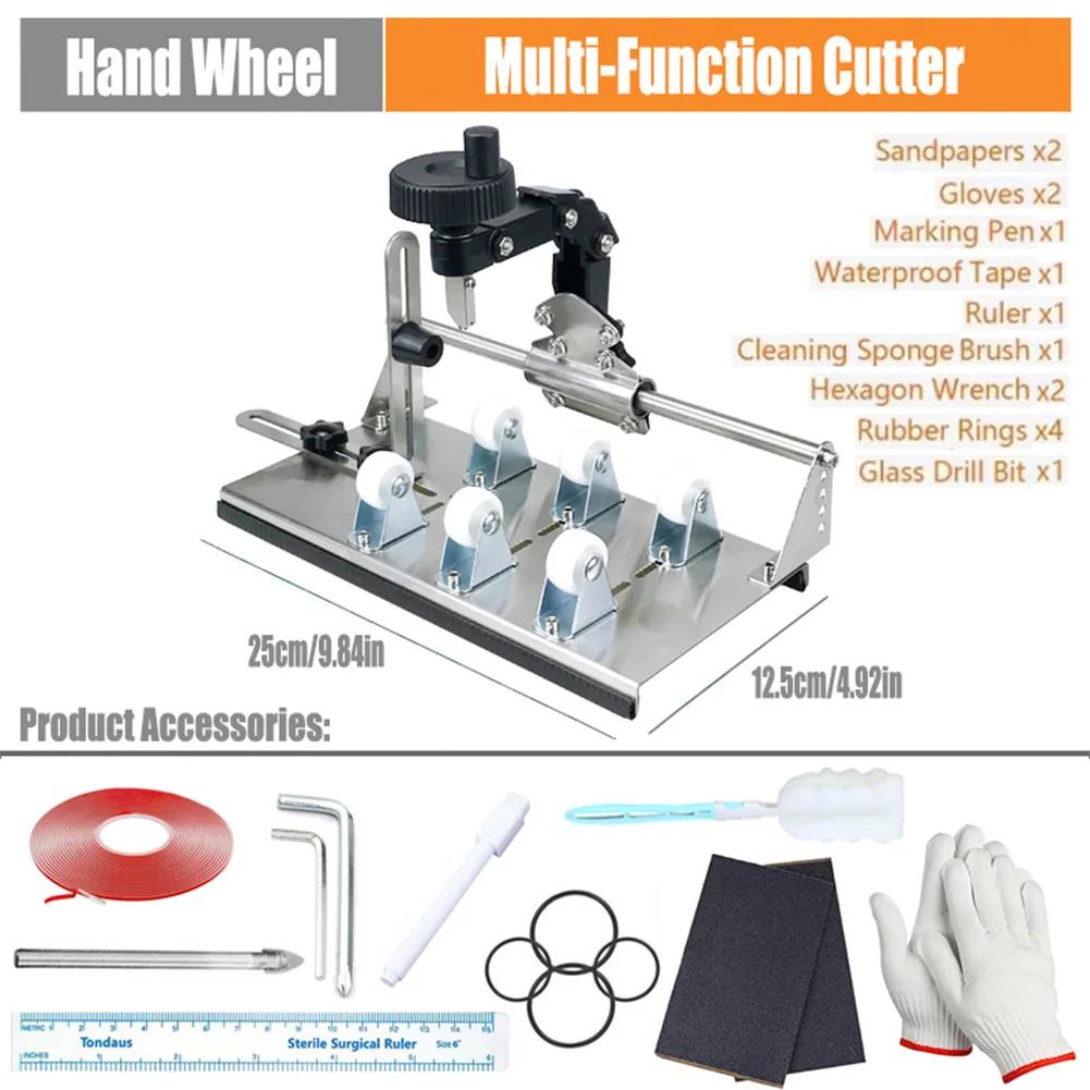 Glass Bottle Cutter Tool DIY Square Round Wine Beer Glass Sculpture Cutter Machine Professional Beer Glass Cutting Bottle Holder